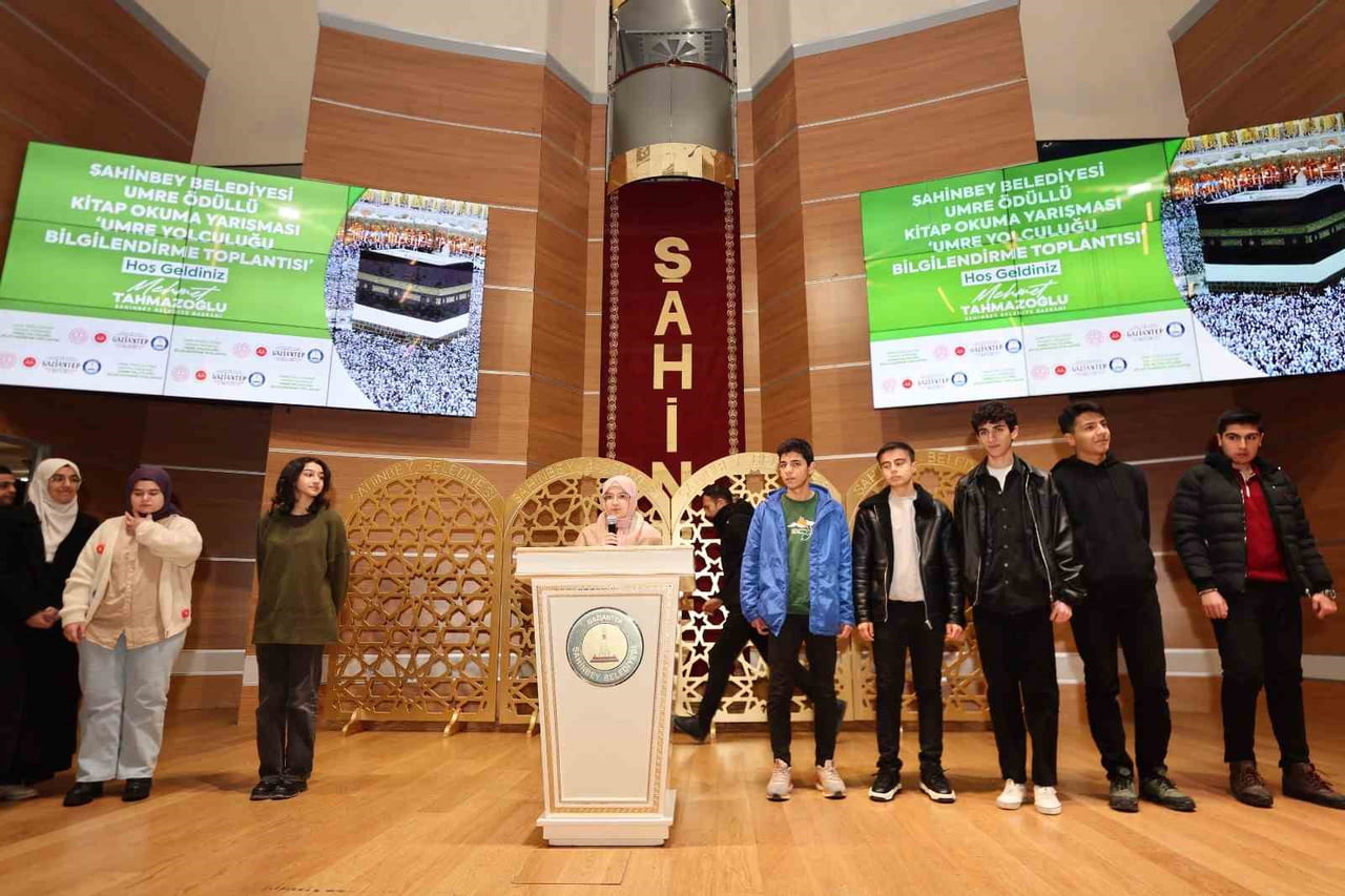 ŞAHİNBEY BELEDİYE BAŞKANI MEHMET TAHMAZOĞLU, UMRE ÖDÜLLÜ KİTAP OKUMA YARIŞMASI KAPSAMINDA KUTSAL...