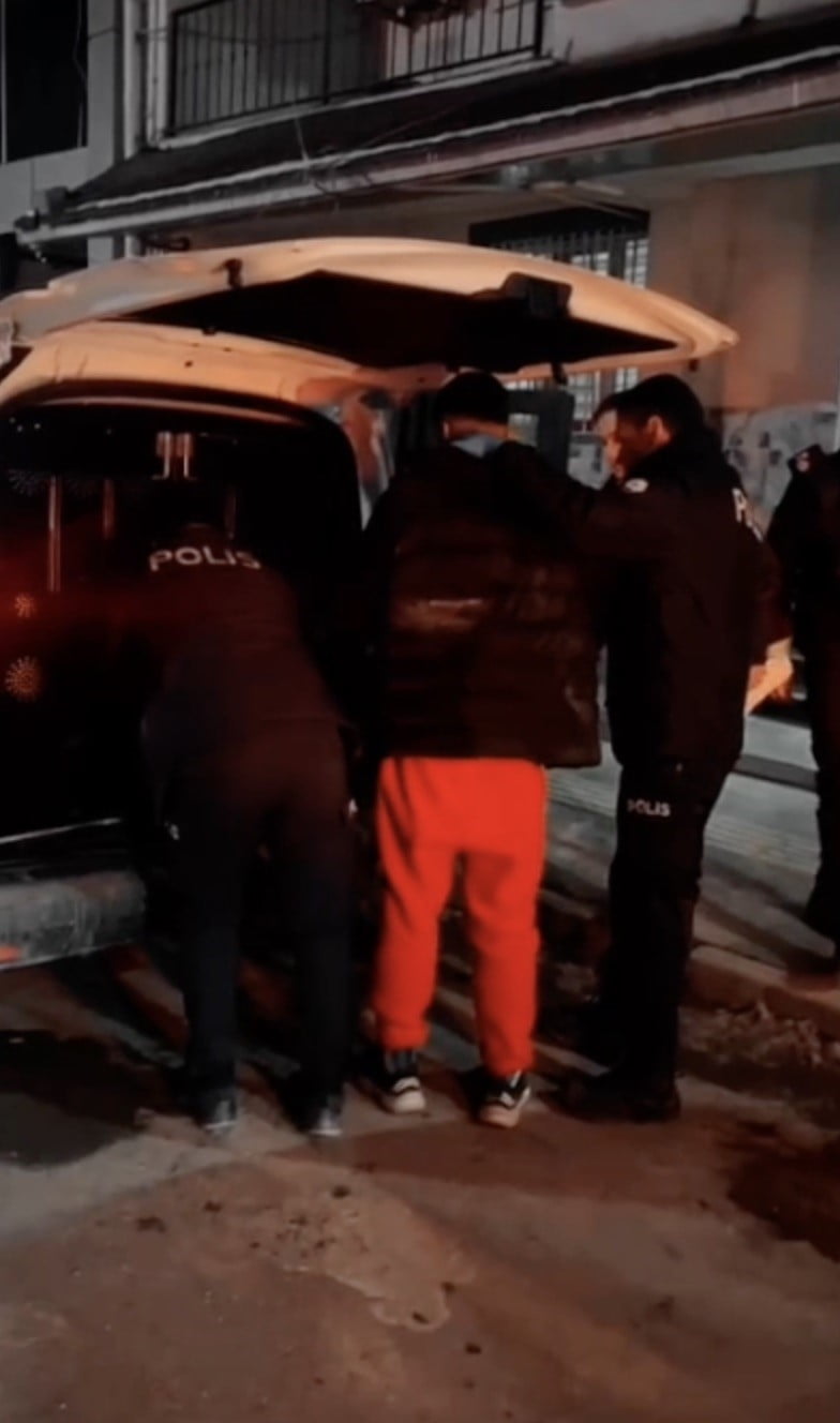 ŞAHSIN YAKALANMASINDAN GÖRÜNTÜ