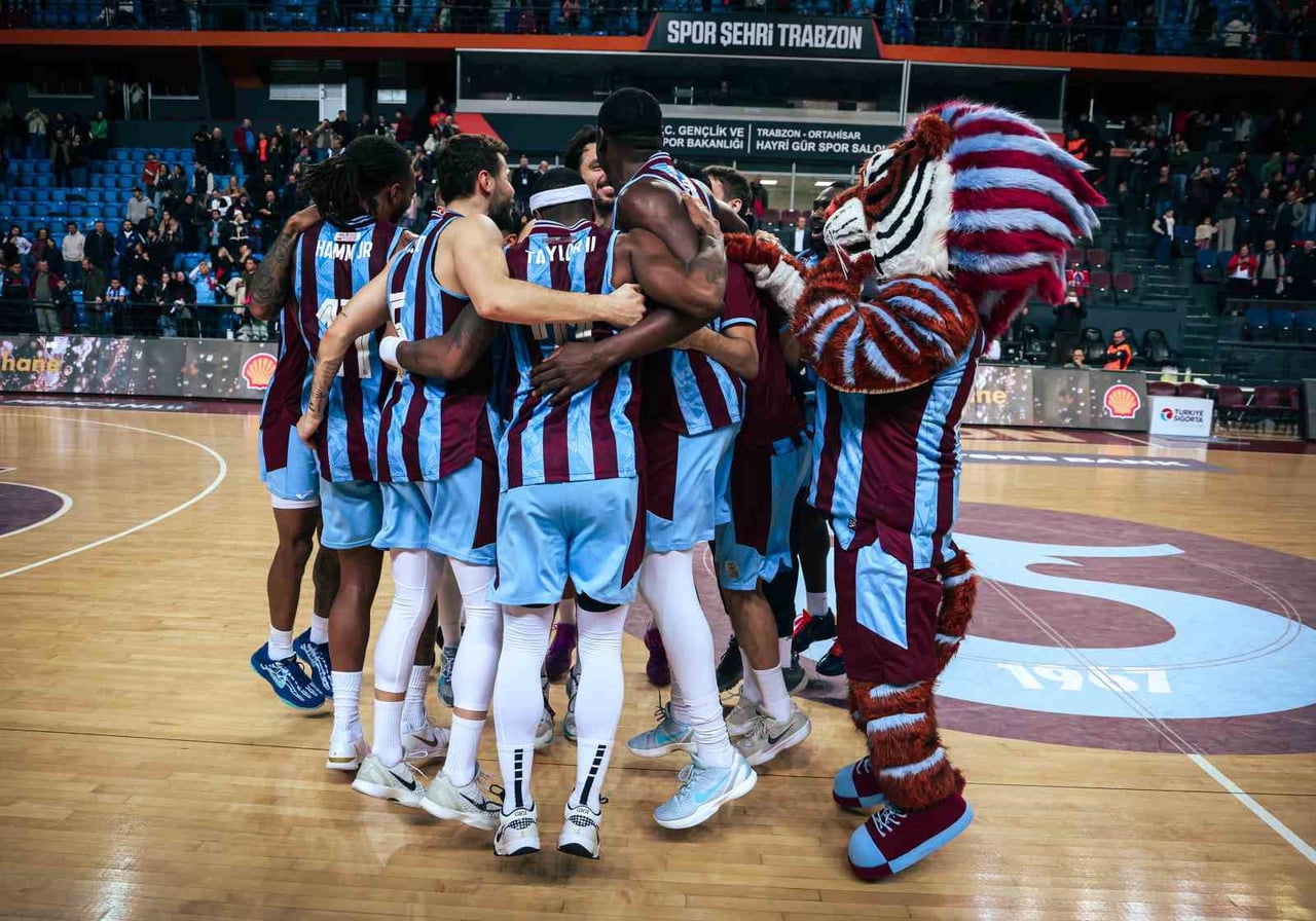 TRABZONSPOR, TÜRKİYE SİGORTA BASKETBOL SÜPER LİGİ'NİN 17. HAFTASINDA SAHASINDA KARŞILAŞTIĞI...