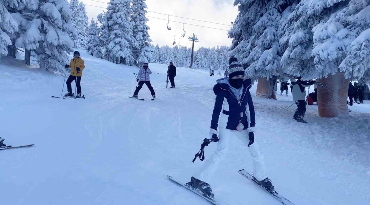 TÜRKİYE GENELİNDE OKULLARIN YARIYIL TATİLİNE GİRMESİYLE BİRLİKTE ULUDAĞ'DA YAŞANAN YOĞUNLUK EN ÇOK...