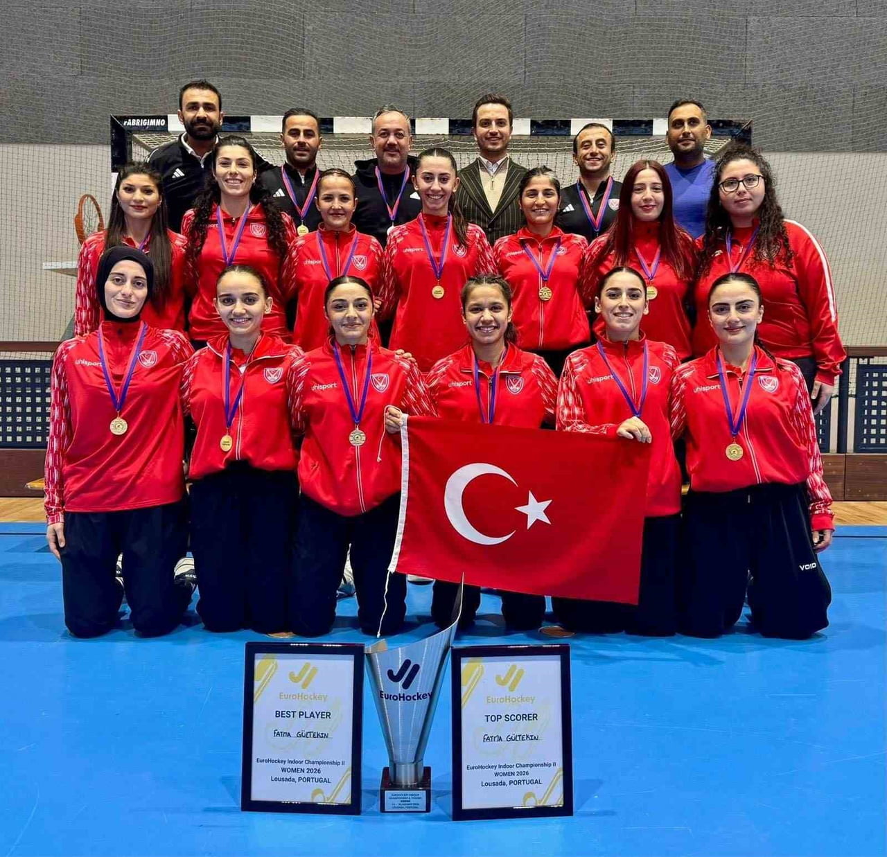 TÜRKİYE KADIN HOKEY MİLLİ TAKIMI, PORTEKİZ’DE DÜZENLENEN SALON HOKEYİ BÜYÜK KADINLAR AVRUPA...