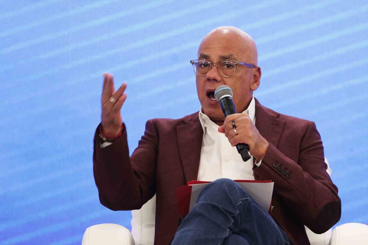 VENEZUELA ULUSAL MECLİS BAŞKANI JORGE RODRİGUEZ, VENEZUELA'DA GEÇİCİ DEVLET BAŞKANI DELCY...