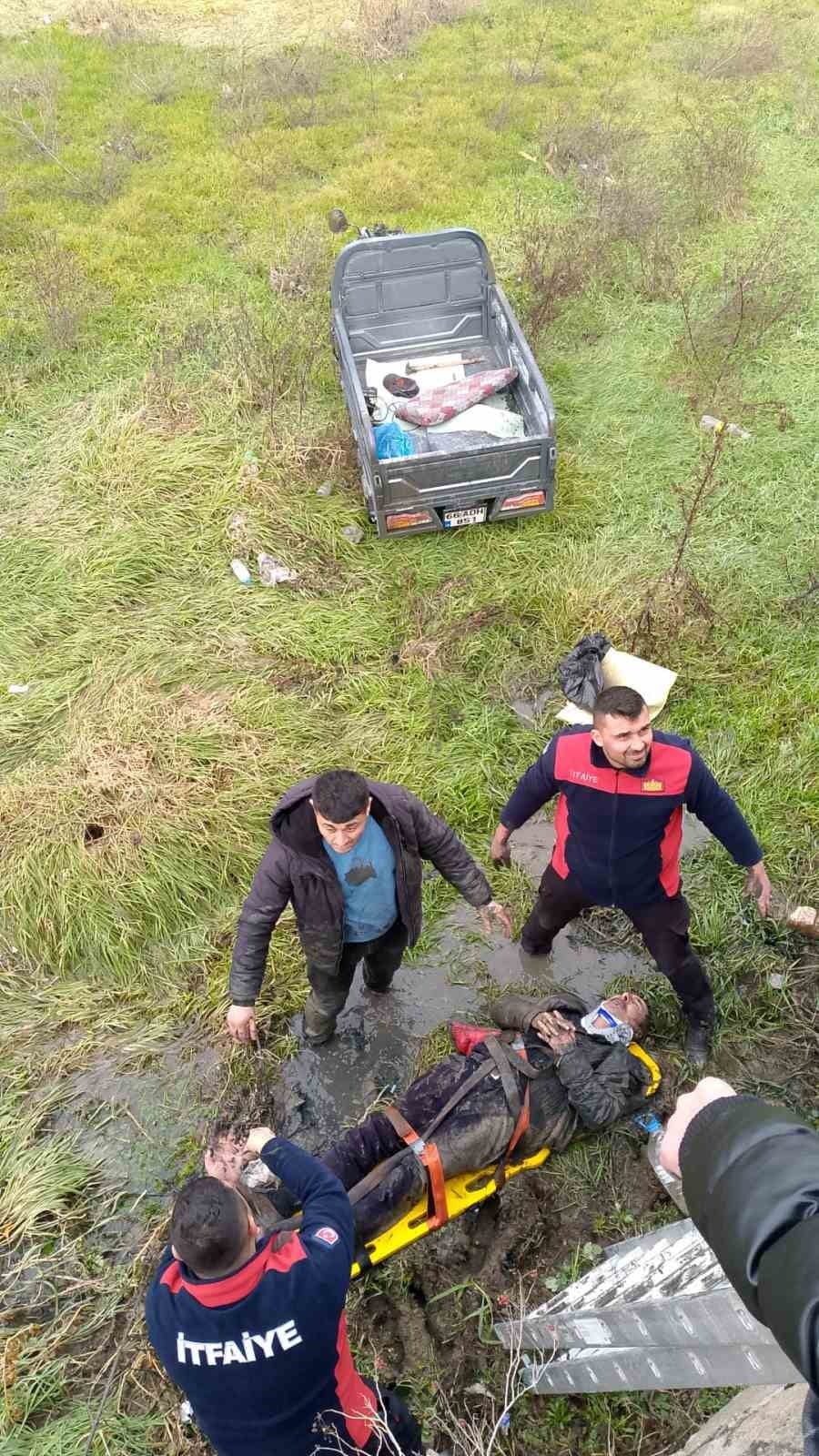 YOZGAT’IN SORGUN İLÇESİNDE DERE YATAĞINA DÜŞEN VATANDAŞ KURTARILDI.